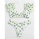Polka-Dot Puff Sleeves Split Tankini Swimsuit Polka-Dot Puff Sleeves Split Tankini Swimsuit