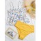 Floral-Print Falbala Split Tankini Swimsuit