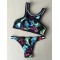 Sports Style Floral Bralette Tankini Swimwear