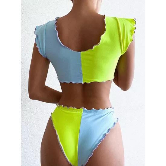 Bowknot Ruffles Tankini Swimwear Bowknot Ruffles Tankini Swimwear