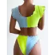 Bowknot Ruffles Tankini Swimwear Bowknot Ruffles Tankini Swimwear