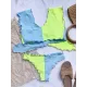 Bowknot Ruffles Tankini Swimwear Bowknot Ruffles Tankini Swimwear