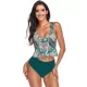 Ruffled Floral Printed High-Waisted Bikini Swimsuit Ruffled Floral Printed High-Waisted Bikini Swimsuit