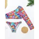 One-Shoulder Color-Block Brazilian Tankini Swimwear One-Shoulder Color-Block Brazilian Tankini Swimwear