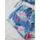 Short Sleeve Tie-Dyed Boardshort Tankini Swimwear Short Sleeve Tie-Dyed Boardshort Tankini Swimwear