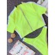 Short Sleeve Zipper Tight Brazilian Tankini Swimwear Short Sleeve Zipper Tight Brazilian Tankini Swimwear