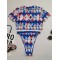 Short Sleeve Floral Tight Brazilian Tankini Swimwear