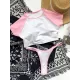 Short Sleeve Color-Block Round-Neck Padded Brazilian Tankini Swimwear Short Sleeve Color-Block Round-Neck Padded Brazilian Tankini Swimwear