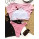 Round-Neck Short Sleeve Paaded Backless Hipster Tankini Swimwear Round-Neck Short Sleeve Paaded Backless Hipster Tankini Swimwear