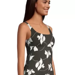 Floral Printed High-Waisted Split Swimwear