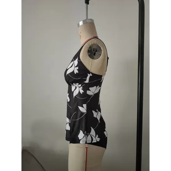 Floral Printed High-Waisted Split Swimwear Floral Printed High-Waisted Split Swimwear