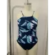 Leaves Printing Backless Slim Tankini Swimsuit Leaves Printing Backless Slim Tankini Swimsuit