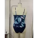 Leaves Printing Backless Slim Tankini Swimsuit Leaves Printing Backless Slim Tankini Swimsuit