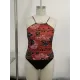Floral Printed Halterneck High-Waisted Tankini Swimsuit Floral Printed Halterneck High-Waisted Tankini Swimsuit