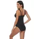 Floral Printed Plunging Bowknot Tankini Swimsuit Floral Printed Plunging Bowknot Tankini Swimsuit