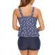 Ethnic Printed Adjustable Spaghetti-Neck Tankini Swimsuit Ethnic Printed Adjustable Spaghetti-Neck Tankini Swimsuit