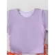 Plain Short Sleeve Split-Joint Drawstring Tankini Swimwear Plain Short Sleeve Split-Joint Drawstring Tankini Swimwear