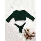 Plain Knot Front Tankini Swimwear Plain Knot Front Tankini Swimwear