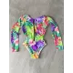 Fashion Floral Print Zipper Sexy One-Piece Wetsuit Swimwear Fashion Floral Print Zipper Sexy One-Piece Wetsuit Swimwear