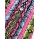 Long Sleeve Color-Block Snake-Print Bandage Wetsuit Long Sleeve Color-Block Snake-Print Bandage Wetsuit
