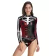 Halloween Harley Quinn Skeleton Printed Long-Sleeves Wetsuit Halloween Harley Quinn Skeleton Printed Long-Sleeves Wetsuit