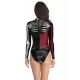 Halloween Harley Quinn Skeleton Printed Long-Sleeves Wetsuit Halloween Harley Quinn Skeleton Printed Long-Sleeves Wetsuit