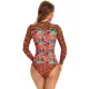 Split-Joint Floral &Leopard Printed Split Wetsuits Split-Joint Floral &Leopard Printed Split Wetsuits
