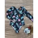 Flower&Leaves Print Long Sleeves One-Piece Wetsuit Flower&Leaves Print Long Sleeves One-Piece Wetsuit