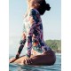 Floral Printed Long Sleeves One Piece Wetsuit Floral Printed Long Sleeves One Piece Wetsuit