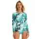 Floral Printed Ink Style Long Sleeves Zipper One-Piece Wetsuits Floral Printed Ink Style Long Sleeves Zipper One-Piece Wetsuits
