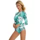 Floral Printed Ink Style Long Sleeves Zipper One-Piece Wetsuits Floral Printed Ink Style Long Sleeves Zipper One-Piece Wetsuits