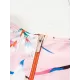 Monokini Long Sleeve Contrast Color Floral Zipper Rash Guard Monokini Long Sleeve Contrast Color Floral Zipper Rash Guard