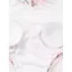 Monokini Long Sleeve Contrast Color Floral Zipper Rash Guard Monokini Long Sleeve Contrast Color Floral Zipper Rash Guard