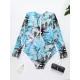 Long-Sleeves Sun-Protection Floral Printed One-Piece Wetsuits Long-Sleeves Sun-Protection Floral Printed One-Piece Wetsuits