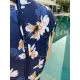 Cheongsam Style Zipper Short Sleeve Buttons Floral One-Piece Swimsuit Cheongsam Style Zipper Short Sleeve Buttons Floral One-Piece Swimsuit