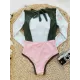 Floral Long Sleeve Split-Joint Contrast Color Backless One-Piece Wetsuit Floral Long Sleeve Split-Joint Contrast Color Backless One-Piece Wetsuit