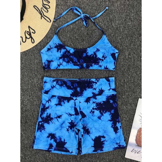 Tie-Dyed Gradient 5 Point Pants Split Wetsuit Tie-Dyed Gradient 5 Point Pants Split Wetsuit