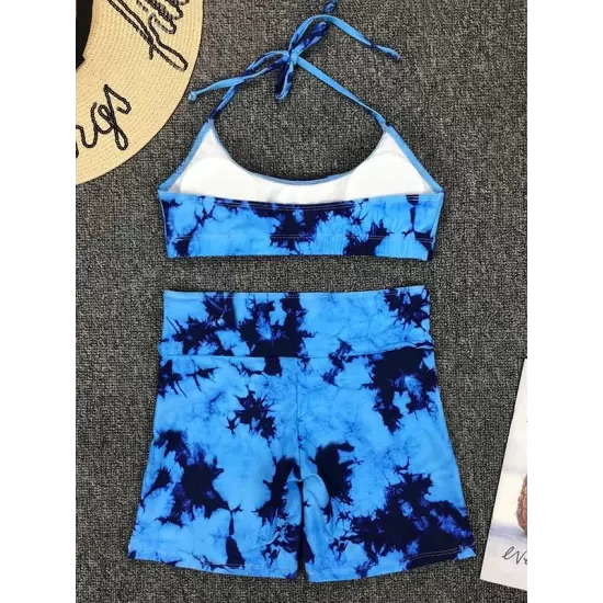 Tie-Dyed Gradient 5 Point Pants Split Wetsuit Tie-Dyed Gradient 5 Point Pants Split Wetsuit