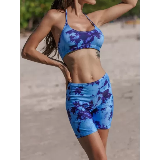 Tie-Dyed Gradient 5 Point Pants Split Wetsuit Tie-Dyed Gradient 5 Point Pants Split Wetsuit