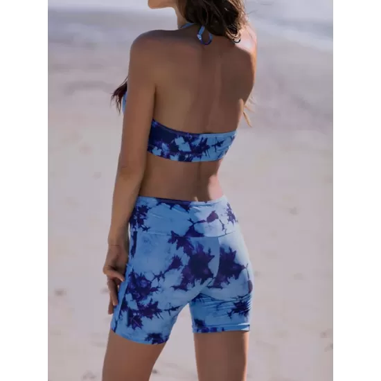 Tie-Dyed Gradient 5 Point Pants Split Wetsuit Tie-Dyed Gradient 5 Point Pants Split Wetsuit
