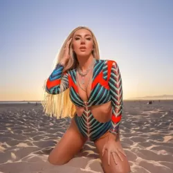Printing Long Sleeve V-Neck Sexy Monokini Wetsuit