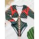 Printing Long Sleeve V-Neck Sexy Monokini Wetsuit Printing Long Sleeve V-Neck Sexy Monokini Wetsuit