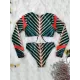 Printing Long Sleeve V-Neck Sexy Monokini Wetsuit Printing Long Sleeve V-Neck Sexy Monokini Wetsuit