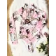 Long Sleeve Floral-Print Hollow Wetsuit Long Sleeve Floral-Print Hollow Wetsuit