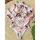 Long Sleeve Floral-Print Hollow Wetsuit Long Sleeve Floral-Print Hollow Wetsuit