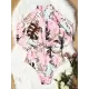 Long Sleeve Floral-Print Hollow Wetsuit Long Sleeve Floral-Print Hollow Wetsuit