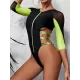 Long Sleeve Split-Joint Bandage One-Piece Wetsuit Long Sleeve Split-Joint Bandage One-Piece Wetsuit