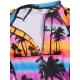 Stylish Floral Print Long Sleeve Zipper One-Piece Wetsuit Swimwear Stylish Floral Print Long Sleeve Zipper One-Piece Wetsuit Swimwear