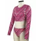 Ethnic Printed Long Sleeve Split Wetsuit Ethnic Printed Long Sleeve Split Wetsuit