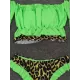 Off-The-Shoulder Pleated Split-Joint Leopard Print Brazilian Wetsuit Off-The-Shoulder Pleated Split-Joint Leopard Print Brazilian Wetsuit